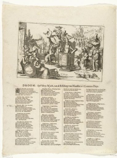 Satirical Print on the Bishop of Münster, 1674