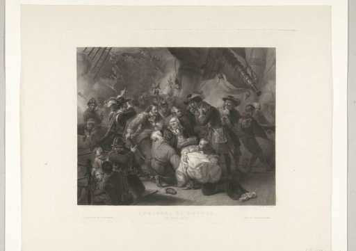 Admiral Michiel Adriaenszoon de Ruyter Mortally Wounded During the Naval Battle at Agosta, 1676