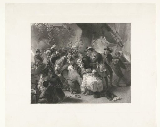 Admiral Michiel Adriaenszoon de Ruyter Mortally Wounded During the Naval Battle at Agosta, 1676
