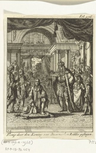 Cornelis Tromp Knighted by the King of Denmark, 1676