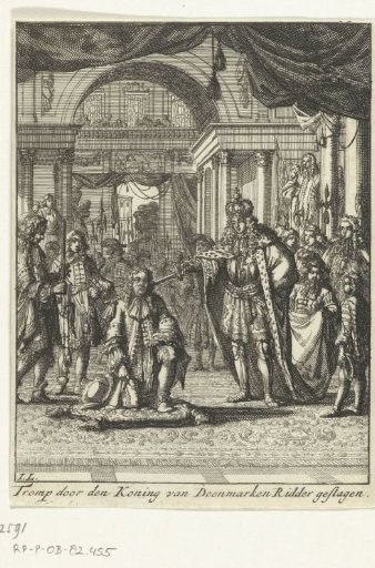 Cornelis Tromp Knighted by the King of Denmark, 1676
