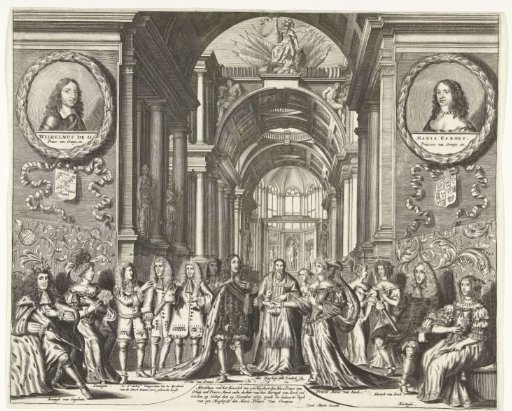 Marriage of Prince William III and Mary Stuart, 1677