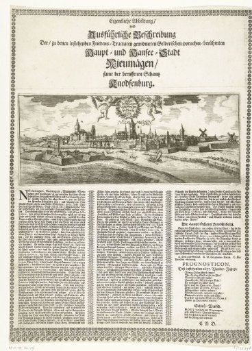 Sheet with Nijmegen as the negotiating city and a New Year's wish for 1677