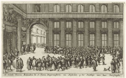 Freed Christian Slaves Thank the Burgomasters of Amsterdam for Their Liberation, 1683