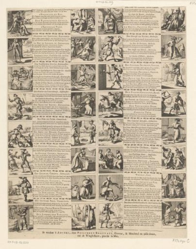 Satirical print on the events of the year 1687
