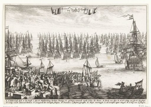 Departure of William III for England, 1688