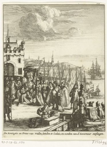 Arrival of Queen Mary of Modena in France, 1688