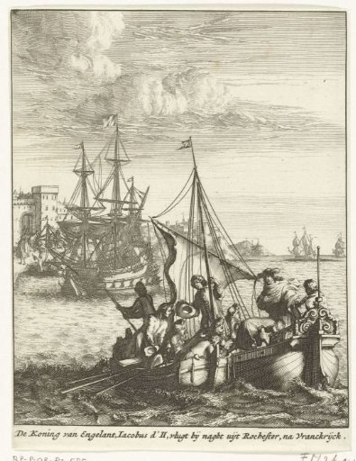 Flight of King James II to France, 1688