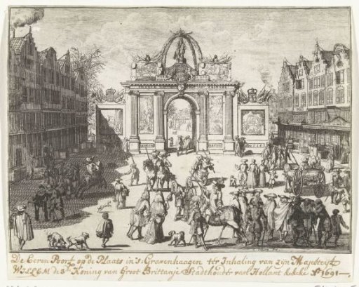 Triumphal Arch Erected on the Dam Square in The Hague, 1691