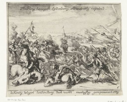 King James II besieges Londonderry but is repulsed, 1689