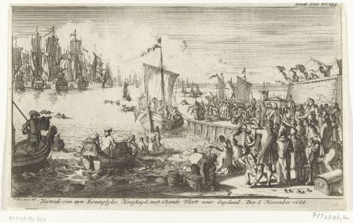 Departure of William III for England, 1688