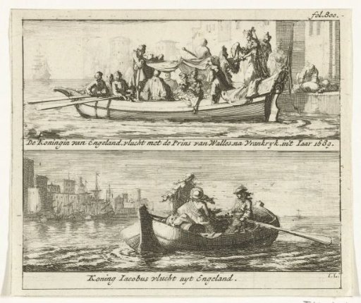Flight of the King and Queen to France, 1688