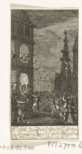 Disturbances at the house of the English consul in Amsterdam, 1688