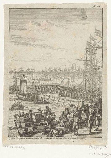 William III departs with the fleet for England, 1688