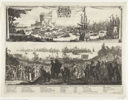 Departure of William III from Hellevoetsluis and arrival in England, 1688