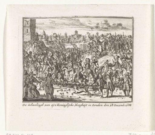 Reception of Prince Willem III in London, 1688