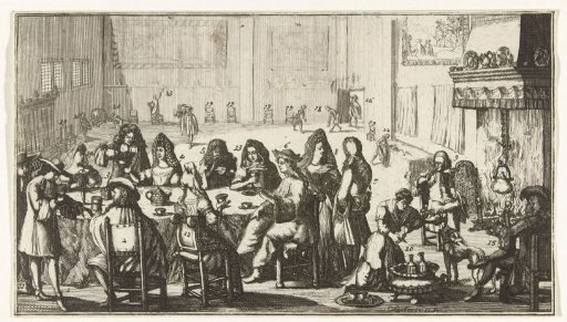 Tea Party of the Princes of Europe Preceding the War in 1690
