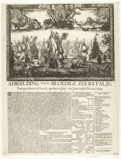 Naval Battle at Beachy Head, 1690