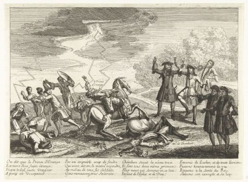 William III Struck by Lightning During the Battle of the Boyne, 1690