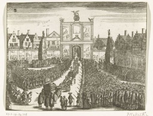 Triumphal Arch Erected for the Hoogstraat in The Hague, 1691