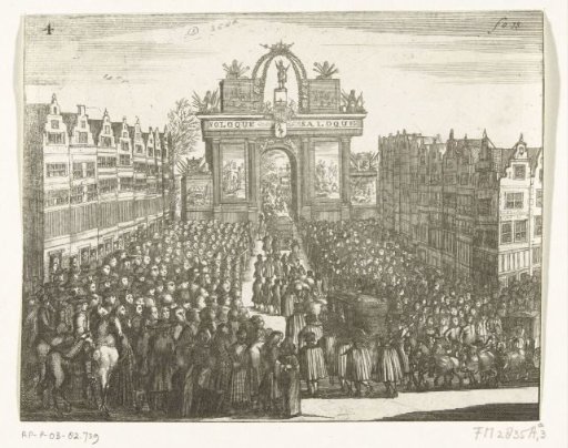 Triumphal Arch Erected on the Plaats in The Hague, 1691