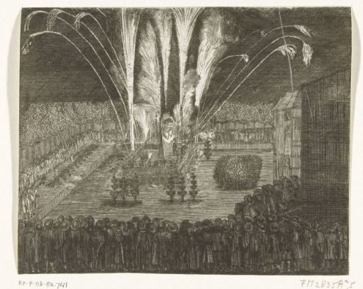 Fireworks for the Entry of King William III into The Hague, 1691
