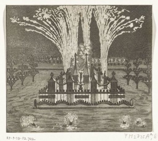 Fireworks for the Entry of King William III into The Hague, 1691