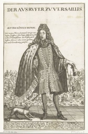 The Crier of Versailles, 1692
