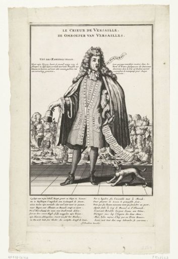 The Crier of Versailles, 1692