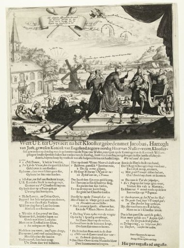 Satire on James II after the Loss at Cape La Hogue, 1692