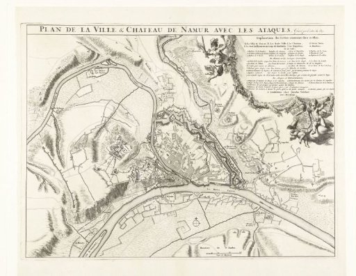 Plan of the City of Namur with the Castle, Besieged by the French Army, 1692
