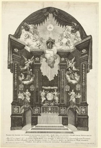 Altar at the Canonization of James of the Marches and Francis Solanus, 1726