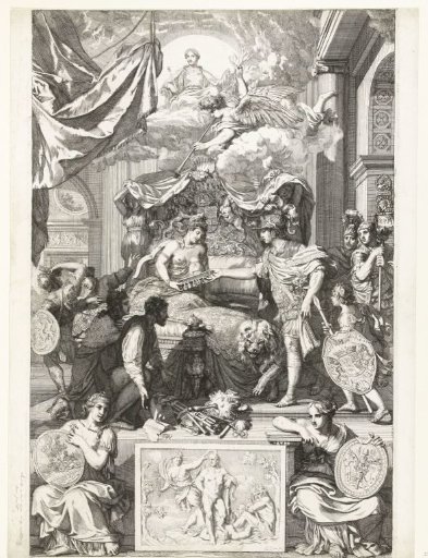 Allegory on the Restoration of the True Religion in England with the Arrival of the Prince of Orange, 1688