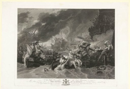 The Naval Battle at Cape La Hogue, 1692
