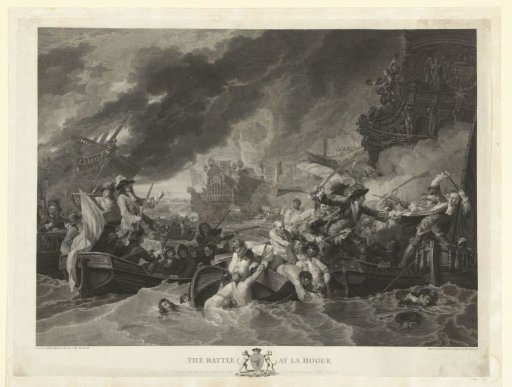 The Naval Battle at Cape La Hogue, 1692