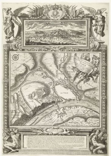 Map of the City of Namur with the Castle, Besieged and Captured by the French Army, 1692