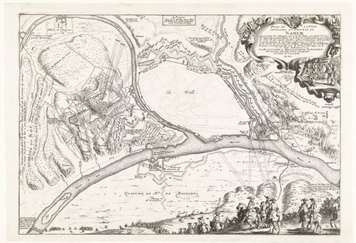 Map of the City of Namur with the Castle, Besieged by the French Army, 1692