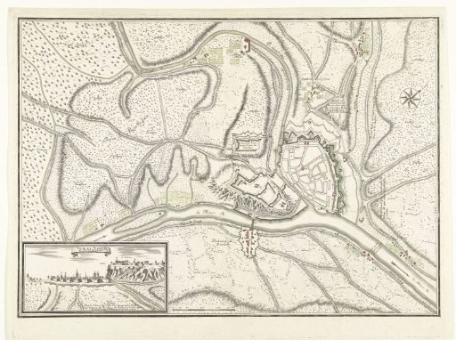Map of the City of Namur with the Castle, Besieged by the French Army, 1692