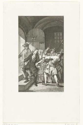 Burgomaster Westerwijk of Goes Led from Prison, 1692