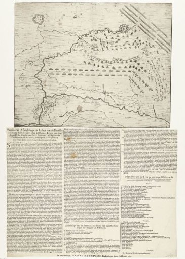 Map of the Battle of Landen, 1693