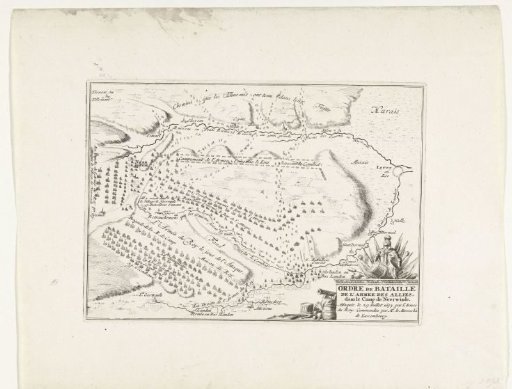 Map of the Battle of Landen, 1693