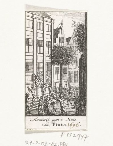 Plundering of the Pintohuis During the Insurrection of the Spreeuwers in Amsterdam, 1696