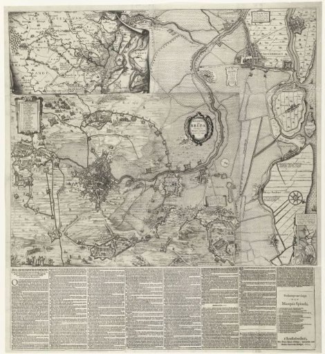 Large Map of the Siege of Breda, 1624-1625