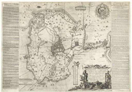 Large Map of the Siege of 's-Hertogenbosch by Frederick Henry, 1629