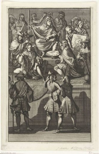 Reception of Cornelis de Bruyn as a New Member of the Bentvueghels, 1674
