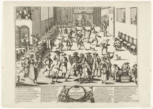 Satirical Print on a Mennonite Wedding, ca. 1700