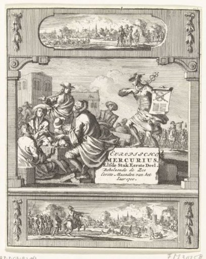 Title page for the Europische Mercurius of 1700