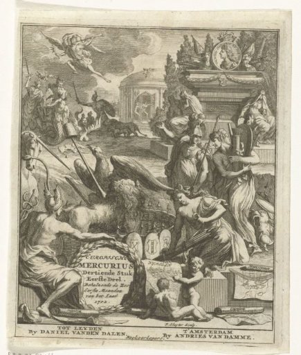 Title page for the Europische Mercurius of 1702