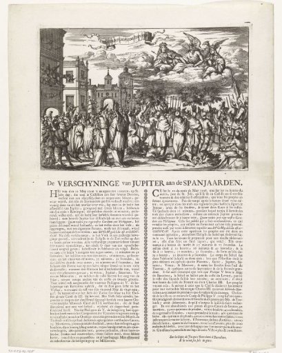Jupiter appears with two kings to the Spaniards, 1706