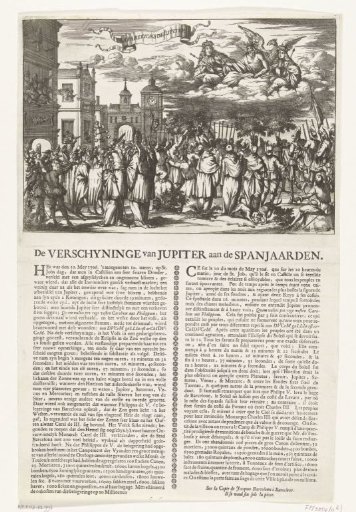 Jupiter appears with two kings to the Spaniards, 1706
